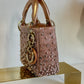 2022 Satin Rose Champagne Micro Beaded Lady Dior