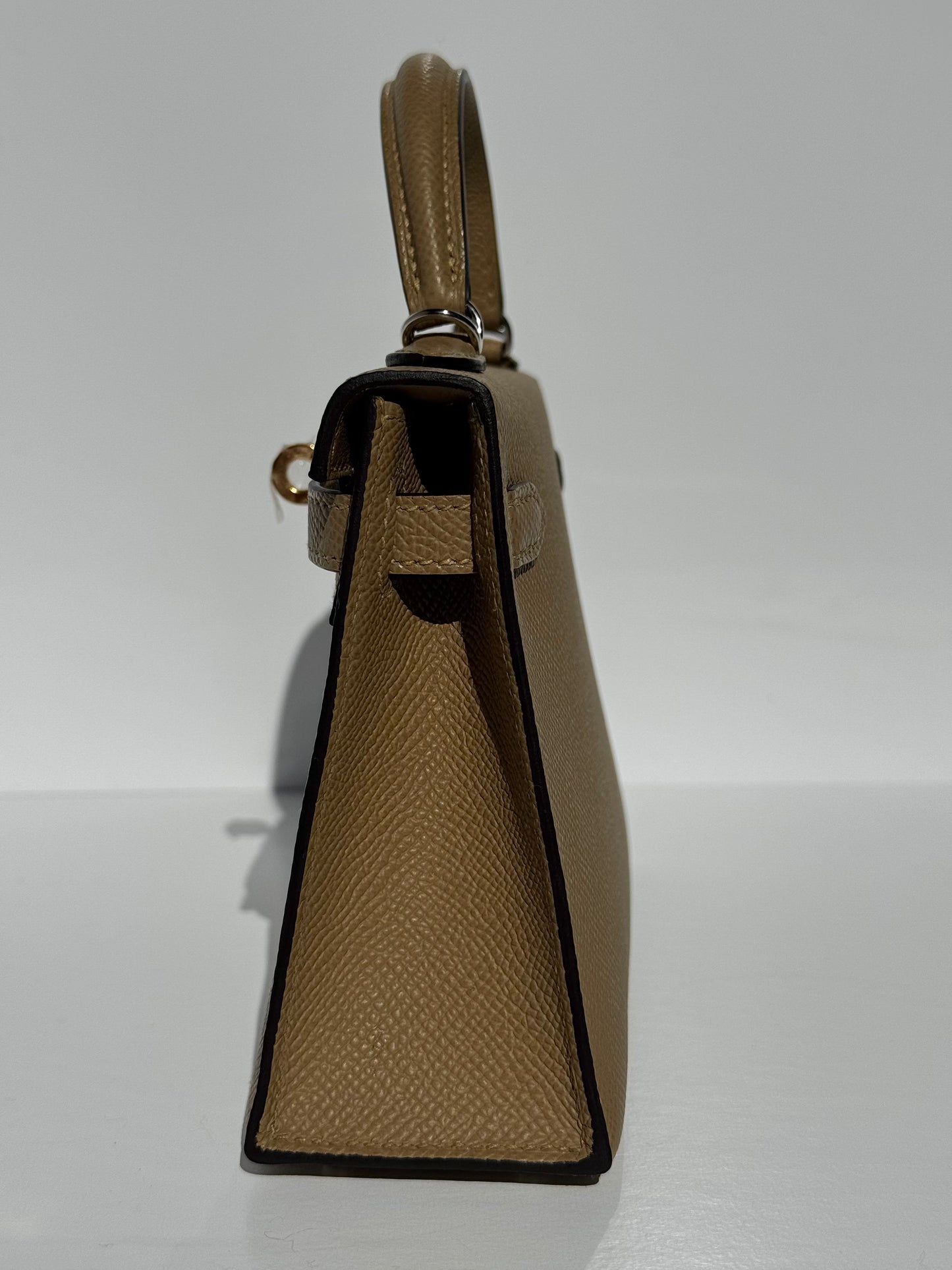 Hermes Mini Sellier Poussiere Electrum Kelly 20