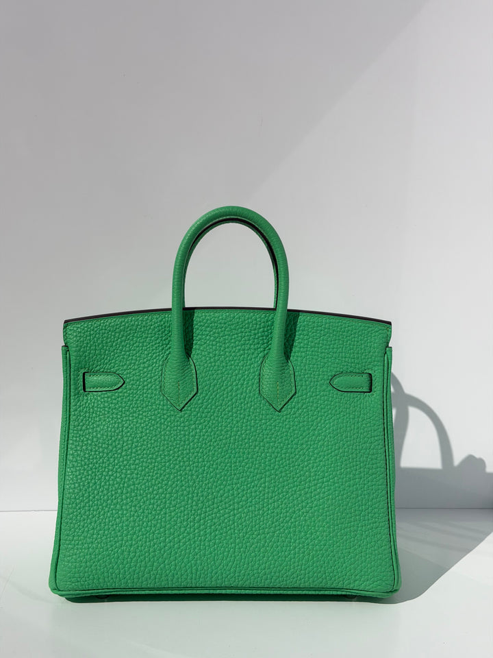 Hermès Birkin 25 Vert Comics Togo Palladium Hardware 2023