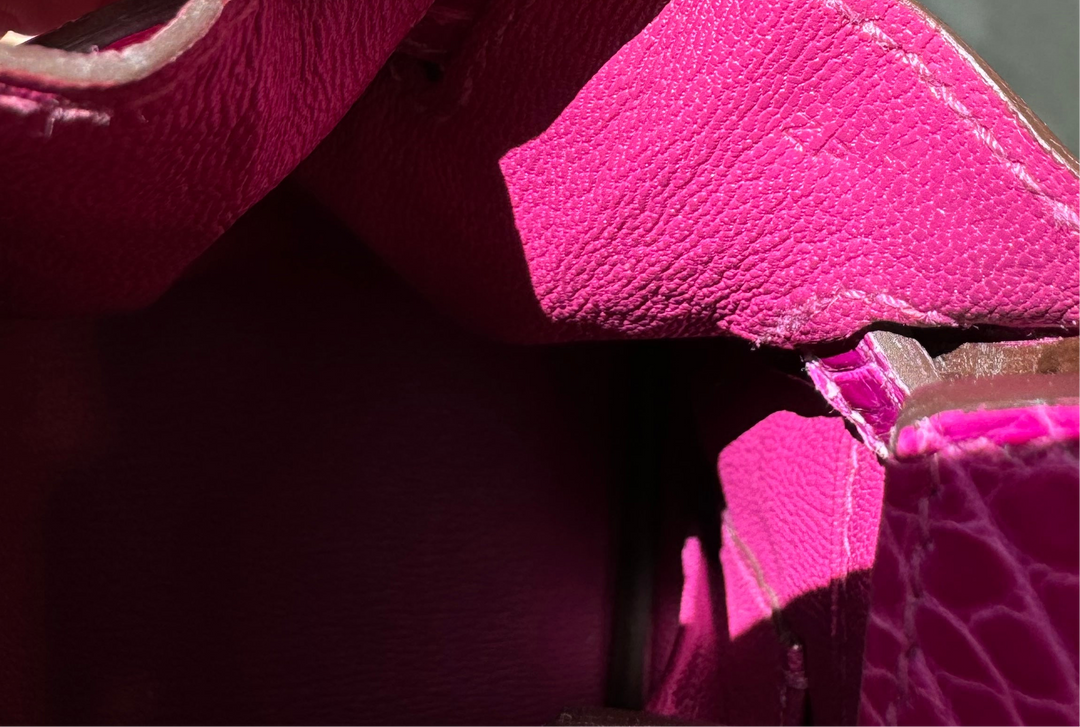 Hermes 2021 Rose Scheherazade Shiny Niloticus Crocodile Birkin 25