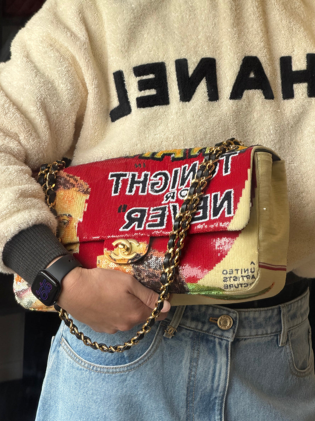 Chanel Tonight or Never Maxi Flap Bag Red Multicolor Sequins Gold Hardware Métiers D’Art 2026