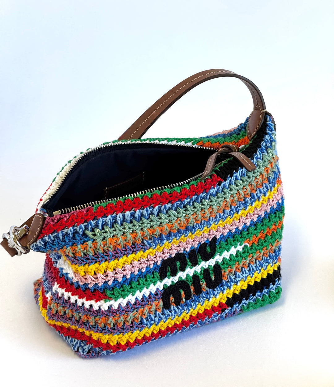 Miu Miu Crochet Multicolor Pouch Bag
