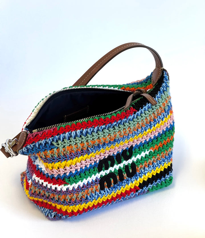 Miu Miu Crochet Multicolor Pouch Bag