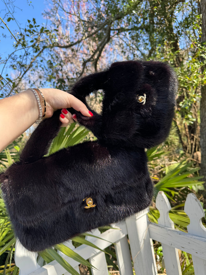 Chanel RARE 100% Mink Mini Kelly Flap Bag