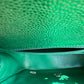 Chanel 18S Emerald Green Mini Square Caviar Flap Bag