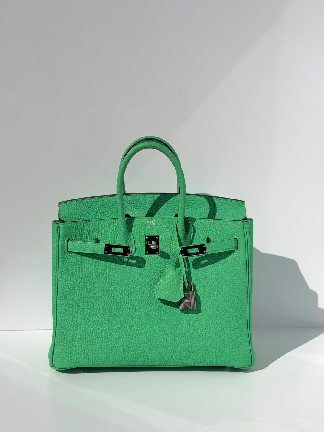 Hermès Birkin 25 Vert Comics Togo Palladium Hardware 2023