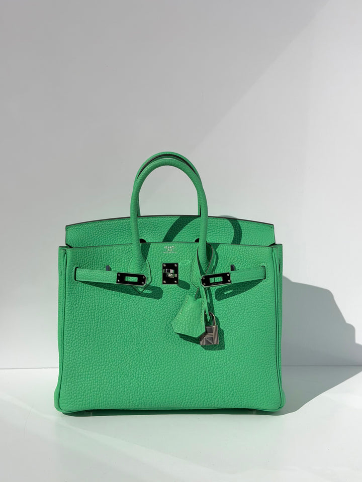 Hermès Birkin 25 Vert Comics Togo Palladium Hardware 2023