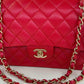 Chanel 21S Red Iridescent Medium Caviar Flap Bag