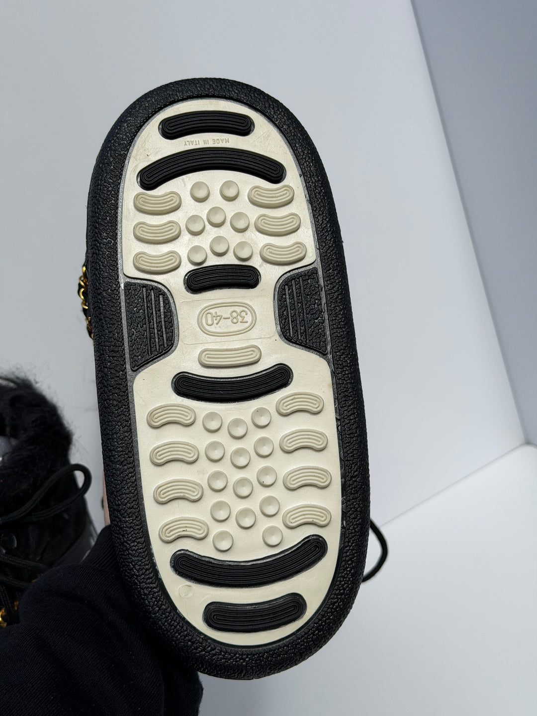 Chanel Apres Ski Moon Boots Black White 1993