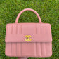 Chanel Vintage Caviar Vertical Quilted Kelly Flap Bag