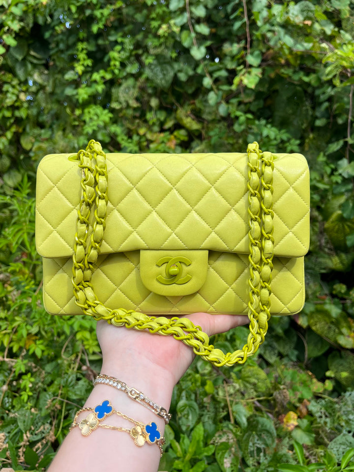 Chanel Rare Vintage Neon Small Classic Flap Bag