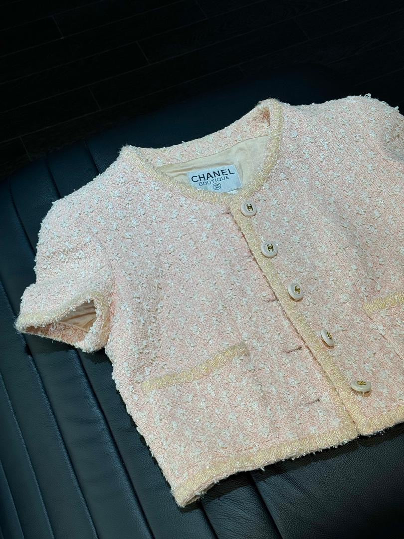 Chanel 1995 SS Pink Barbie Runway Suit Set