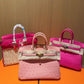 Hermes Rose Shocking Matte Alligator Birkin 25
