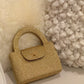 Chanel RARE 1998 Gold Silk Woven Mini Kelly