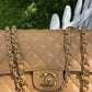 Chanel Vintage Dark Beige Medium Caviar Double Flap Bag