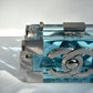 Chanel Plexiglass Blue & Silver Barcode Lego Minaudiere