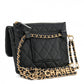 Chanel Black Shiny Caviar Pick Me Up Belt Bag