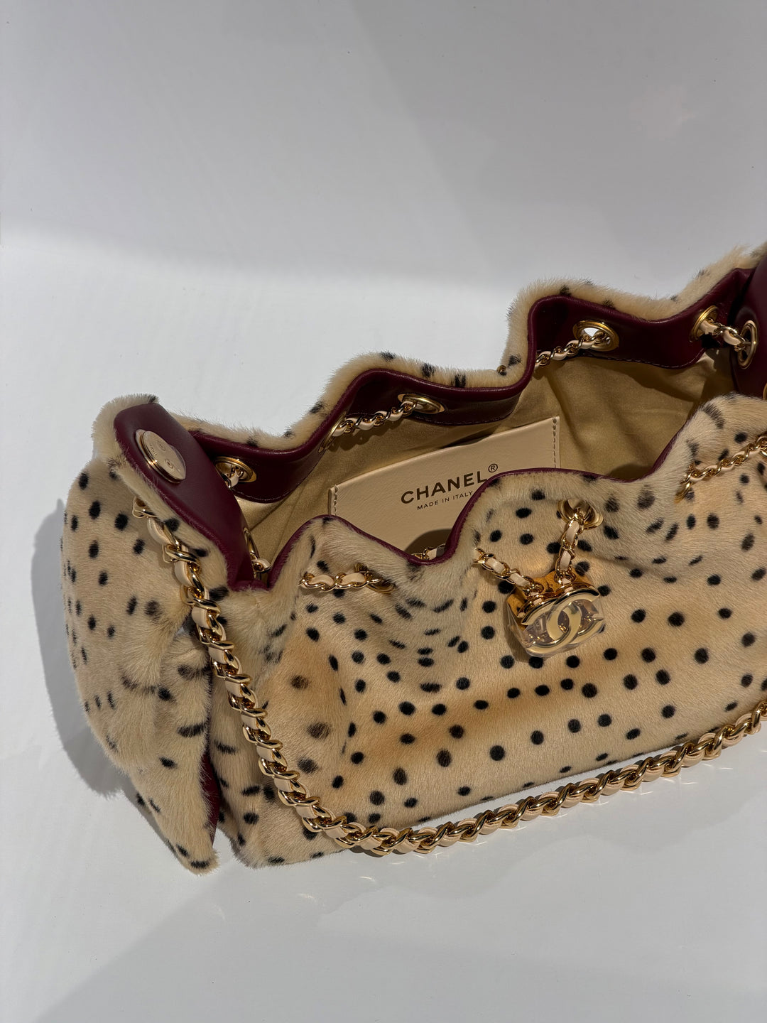 Chanel 25 Mini Handbag Brown Pony Hair Gold Tone Metal Matthieu Blazy Métiers D’Art 2026