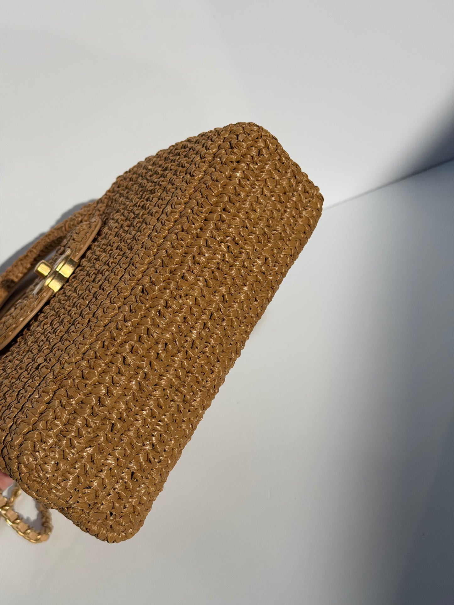 Chanel Cruise 2025/26 Mini Braided Raffia Kelly Bag