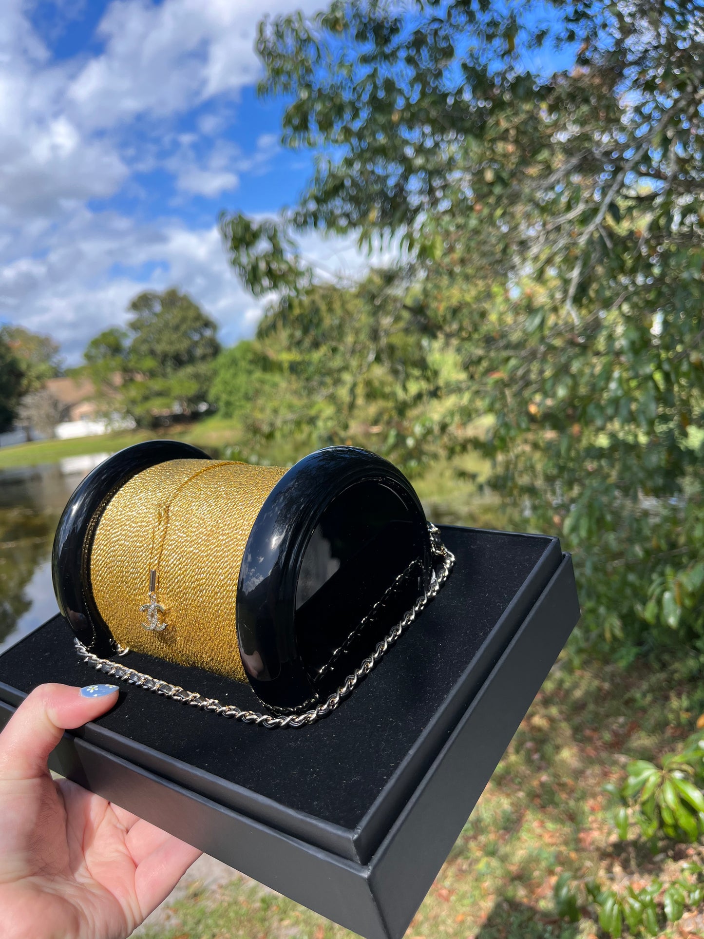 Chanel Collectors Plexiglass Spool Minaudière