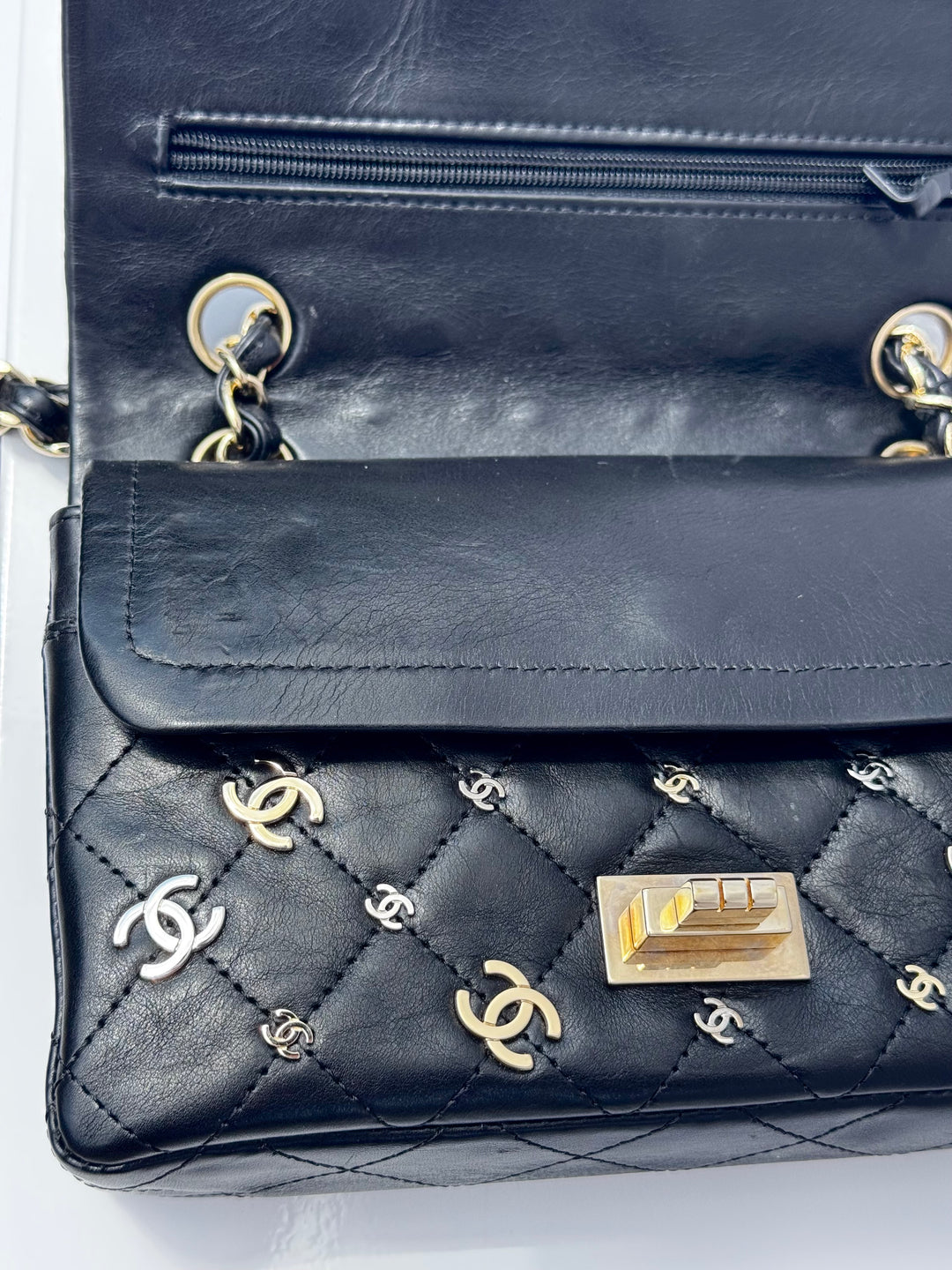 Chanel Vintage Punk Charms 224 Mini Reissue Flap Bag