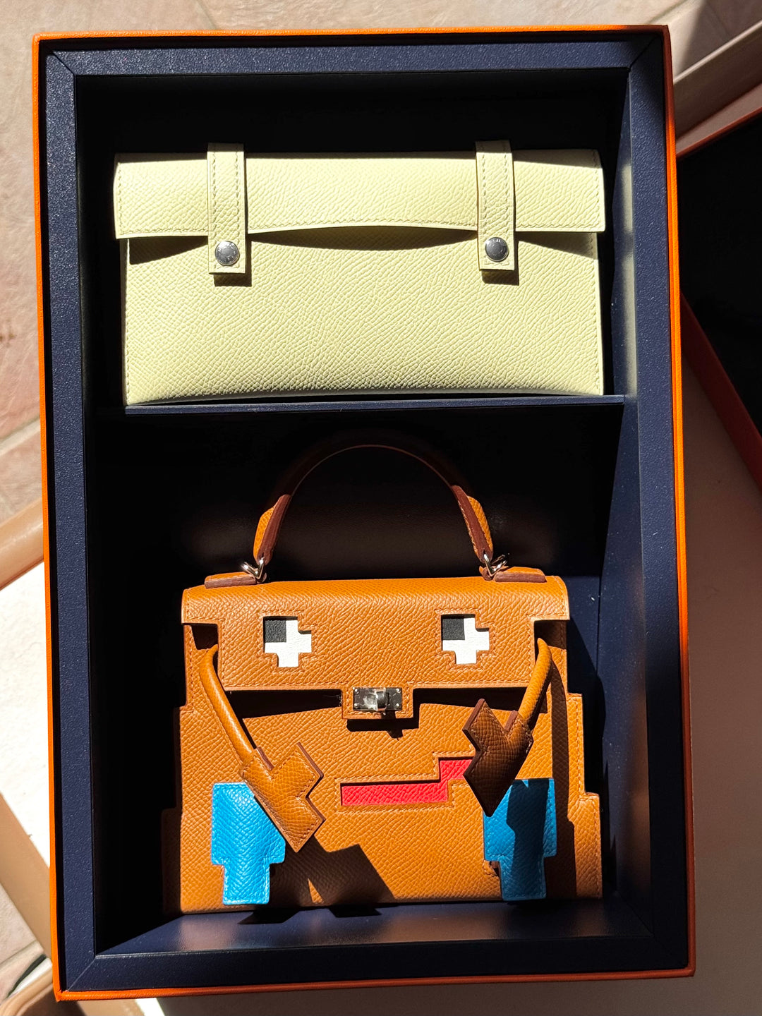 Hermes "Quelle Idolle" Gold Picto Kelly Doll