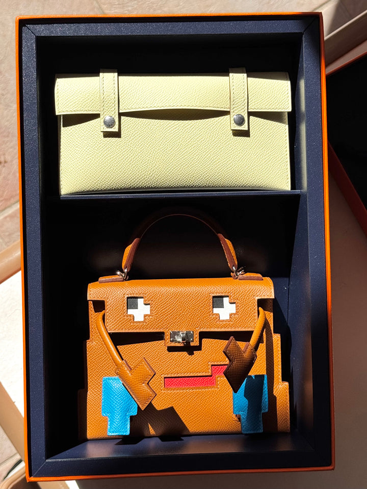 Hermes "Quelle Idolle" Gold Picto Kelly Doll