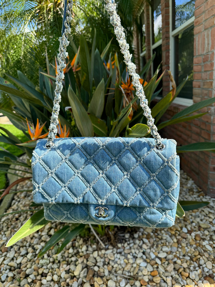 Chanel Jumbo Denim Patchwork Flap Bag