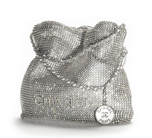 Chanel Crystal Embellished Metallic Mini 22