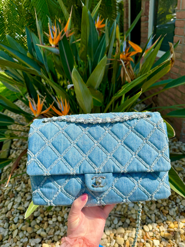 Chanel Jumbo Denim Patchwork Flap Bag