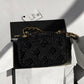 Chanel 24P Black Braided Raffia Mini Flap Bag