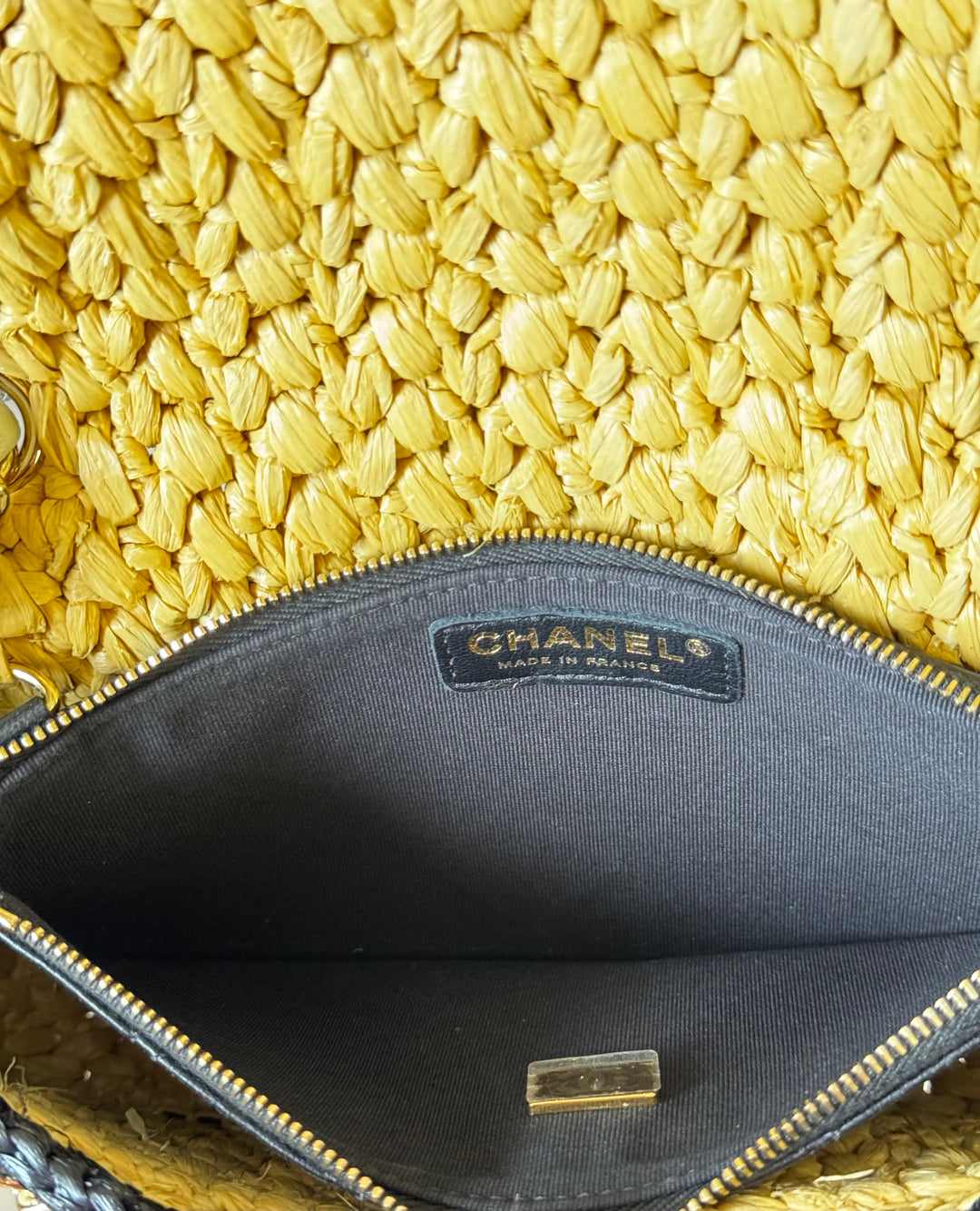 Chanel 24C Venice Beach Medium Braided Raffia Flap Bag