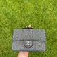 Chanel 2014 Grey Crystal Mini Flap