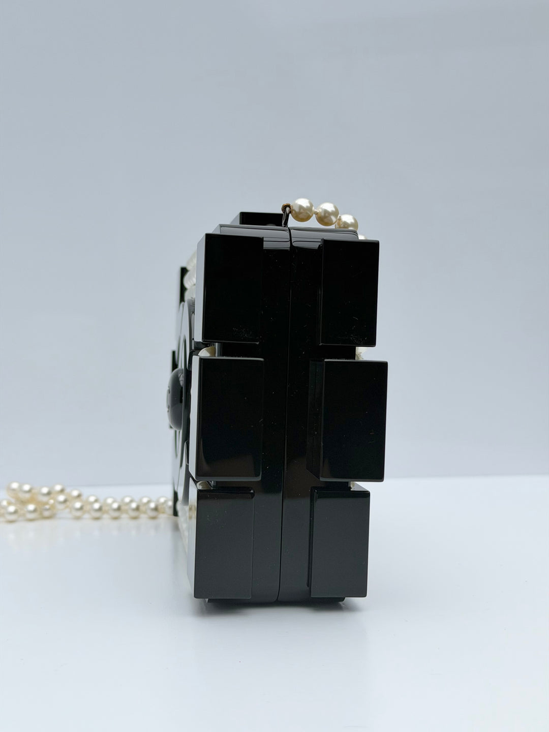 Chanel Pearl Plexiglass Lego Minaudiere
