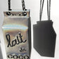 Chanel Runway Iridescent Silver Lambskin Lait De Coco Milk Carton Bag