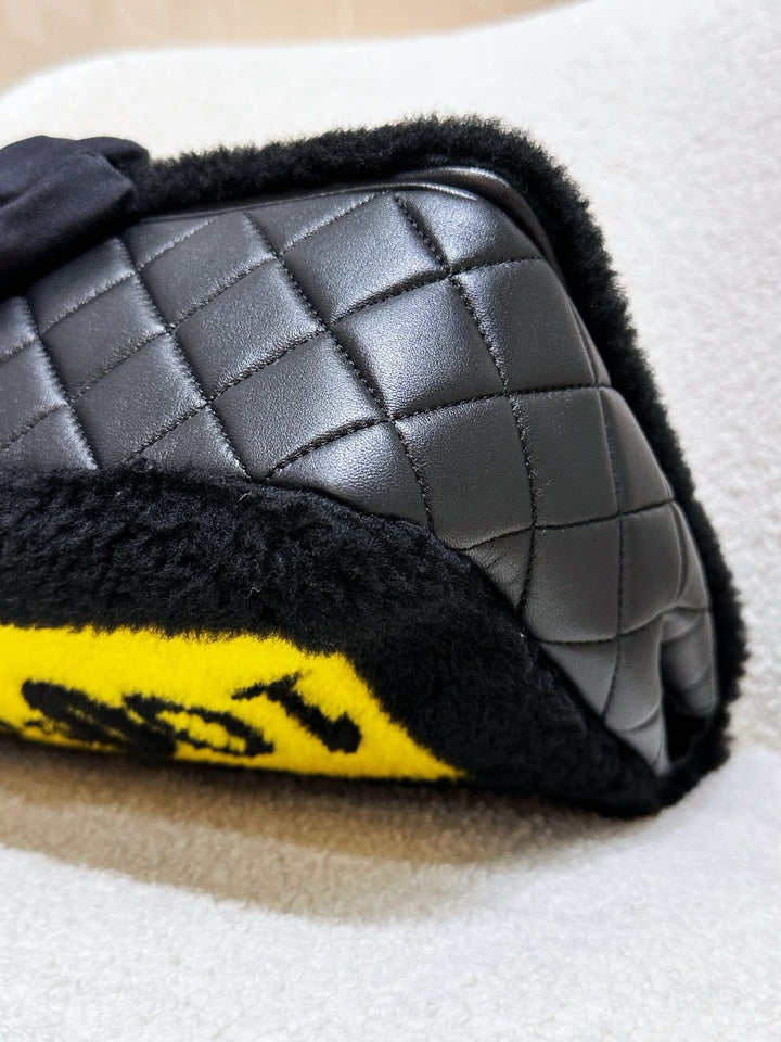 Chanel Supermarket Comic Maxi Shearling Flap Bag