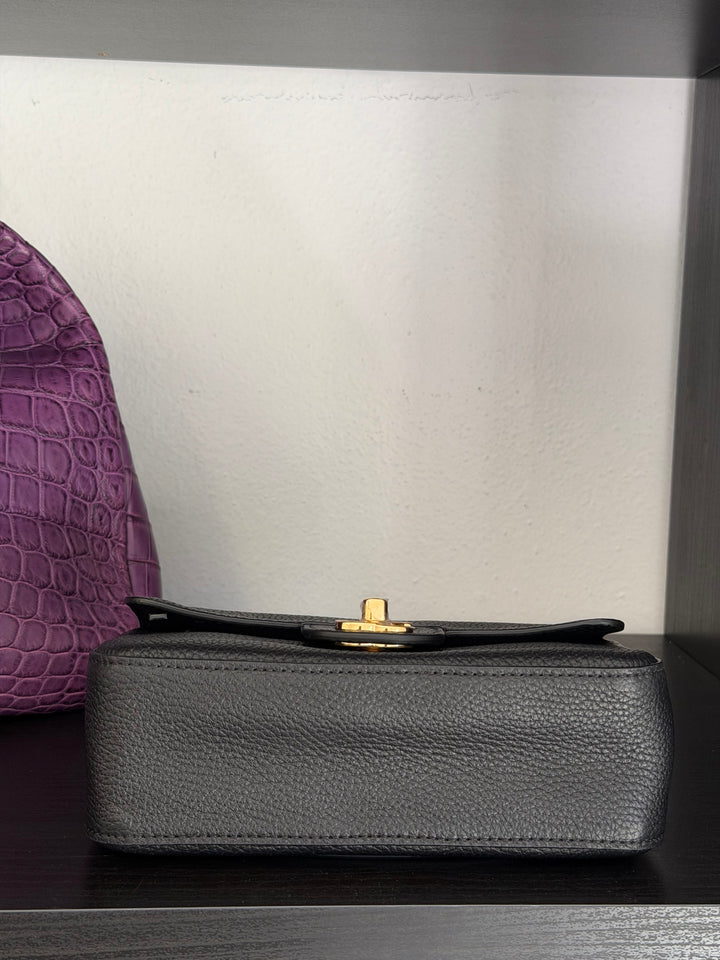 Chanel Mini Flap Bag Black Souplissimo Suede Calfskin Gold Tone Hardware 2026