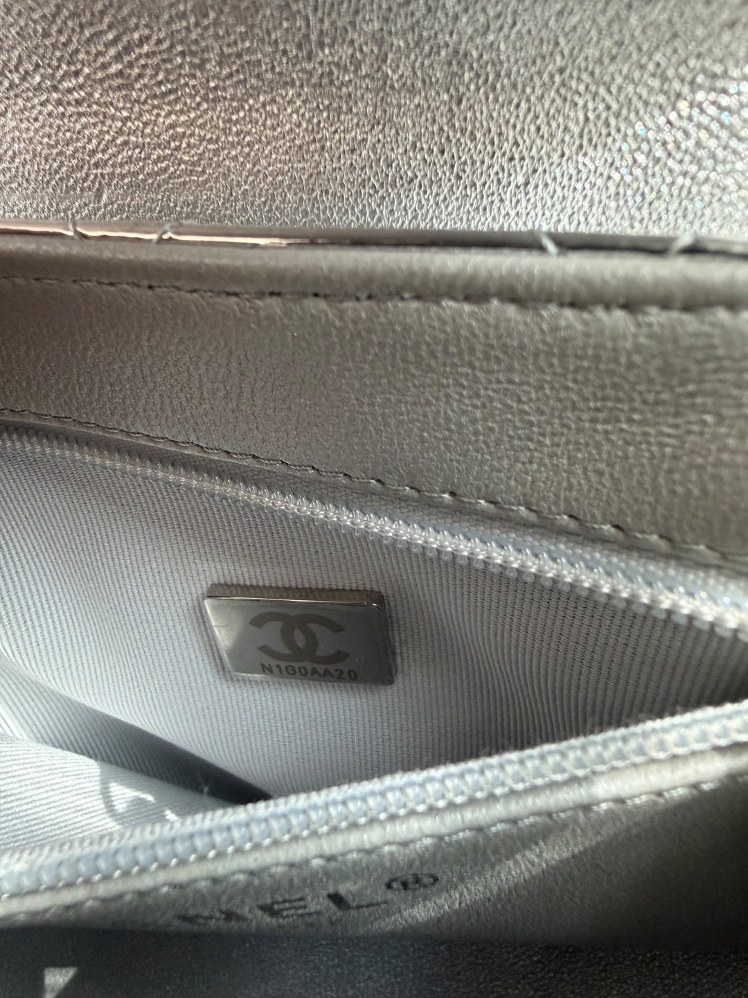Chanel Nano Kelly Shopper Silver Mirror Calfskin Silver Tone Hardware 2026