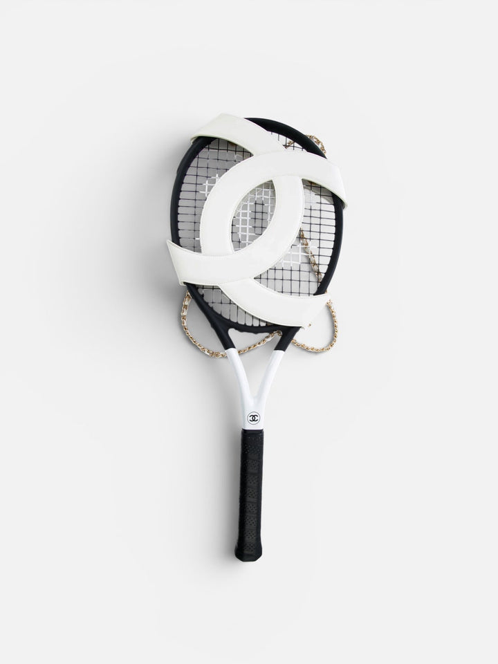 Chanel CC Tennis Racket & Leather Carrying Case Set 23C