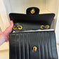 CHANEL VINTAGE BLACK CAVIAR MADEMOISELLE JUMBO CLASSIC FLAP BAG