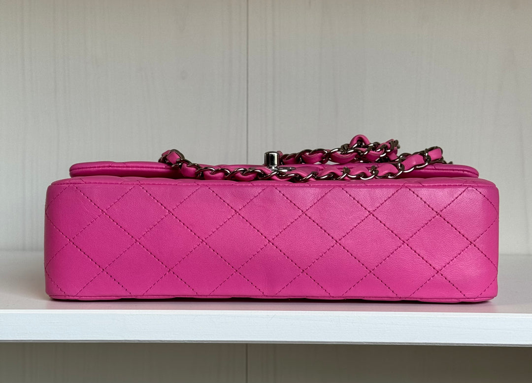Chanel 21S Pink Neon Lambskin Medium Flap Bag