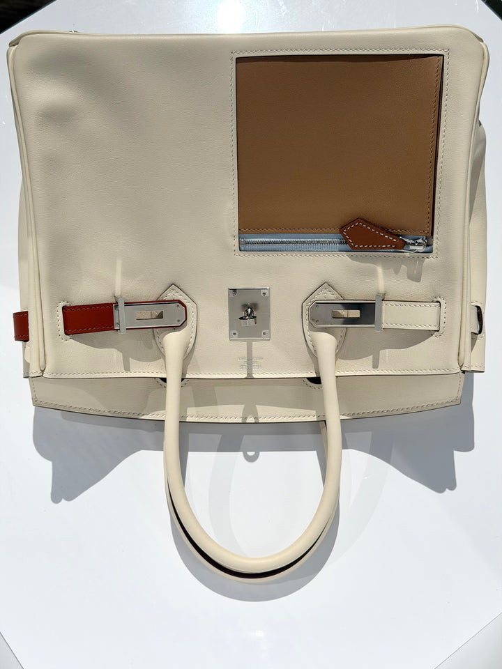 Hermès Birkin 30 Colormatic Swift Nata Palladium Hardware