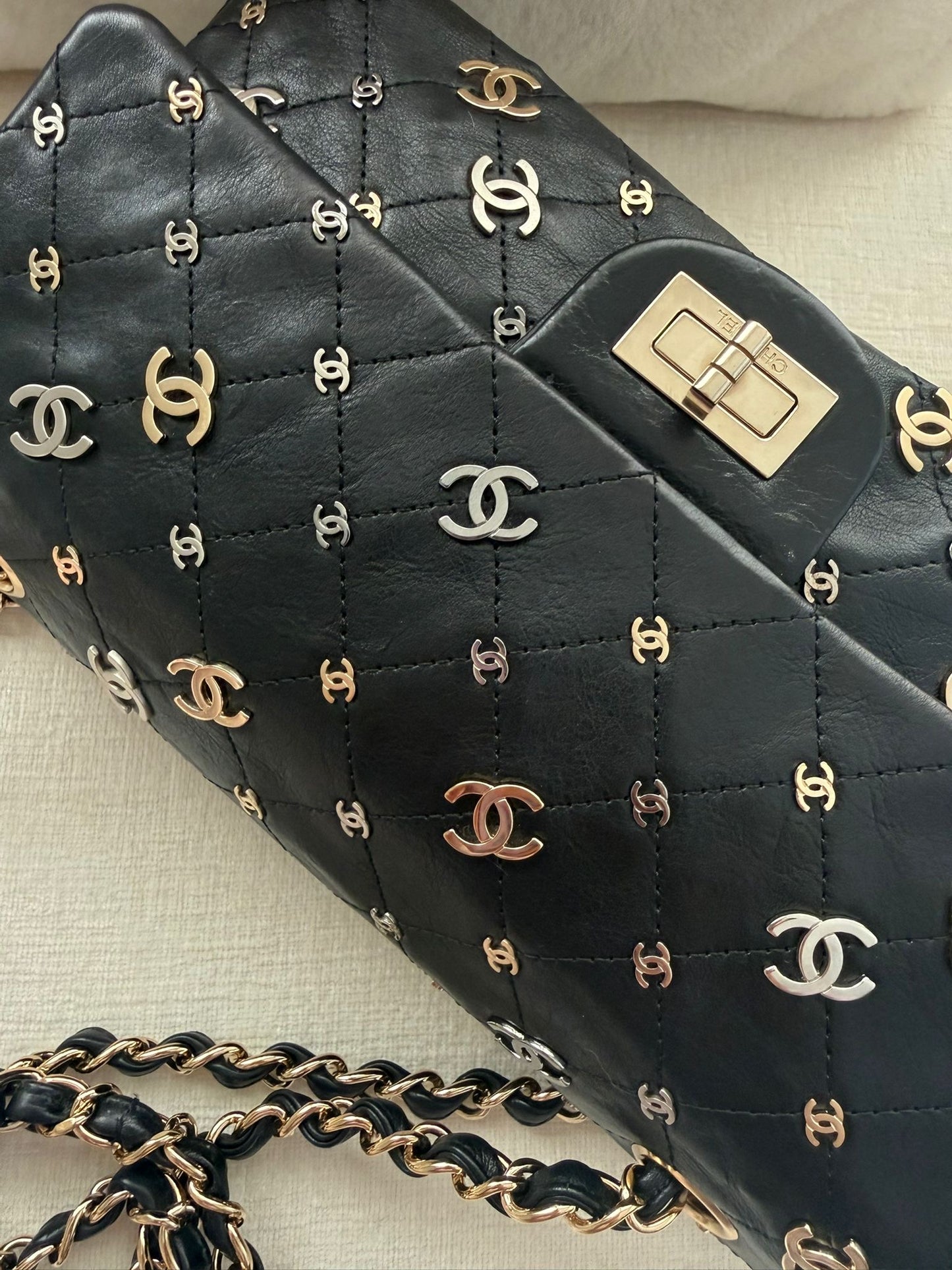 Chanel Vintage Punk Charms 2.55 Medium Reissue Flap Bag