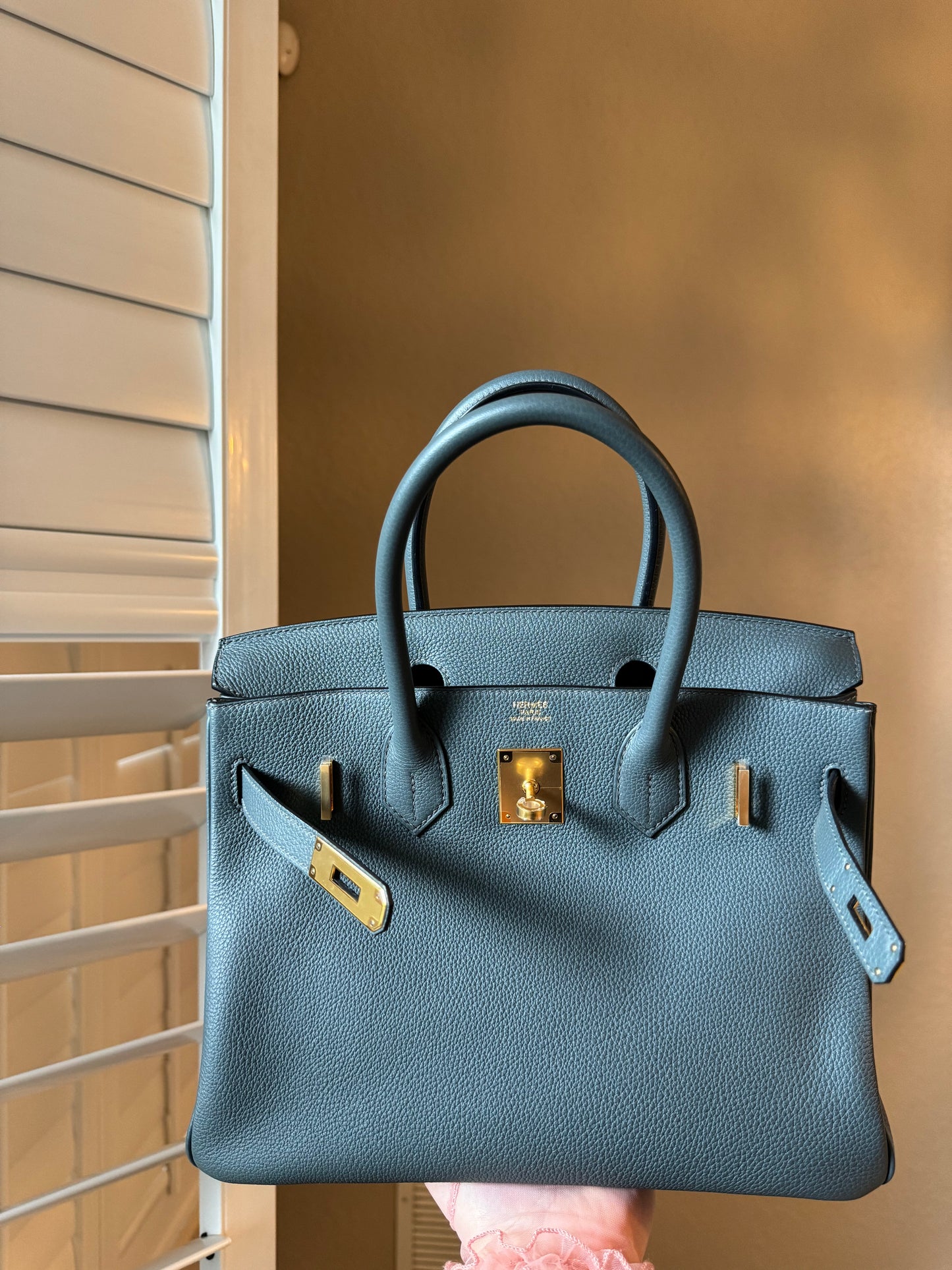 Hermes 2021 Bleu Orage Togo Birkin 30