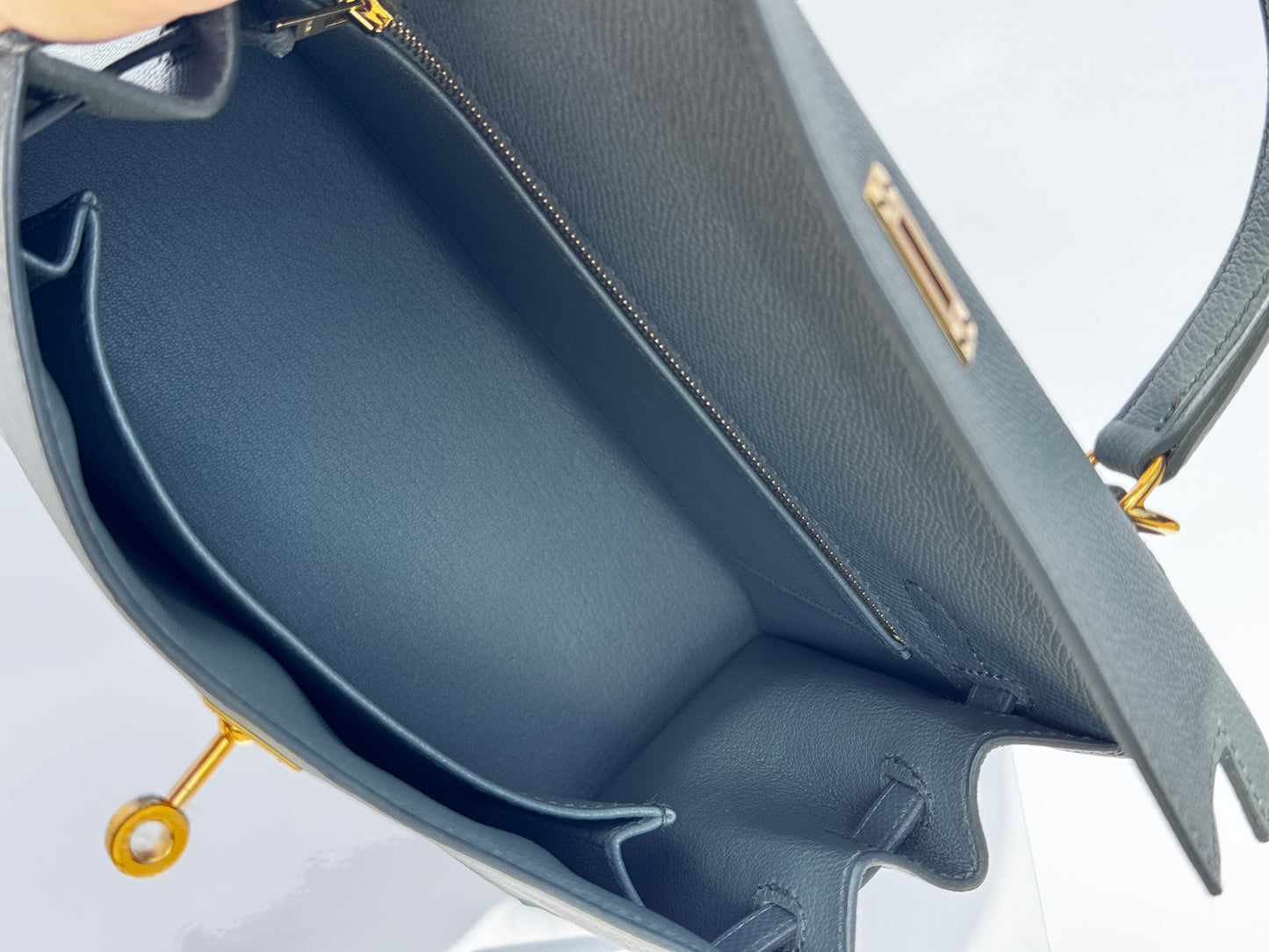 Hermes Vert Amande Epsom Kelly 25 Sellier