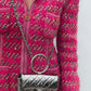 Chanel Metallic Calfskin Mini Ring Handle Flap Bag