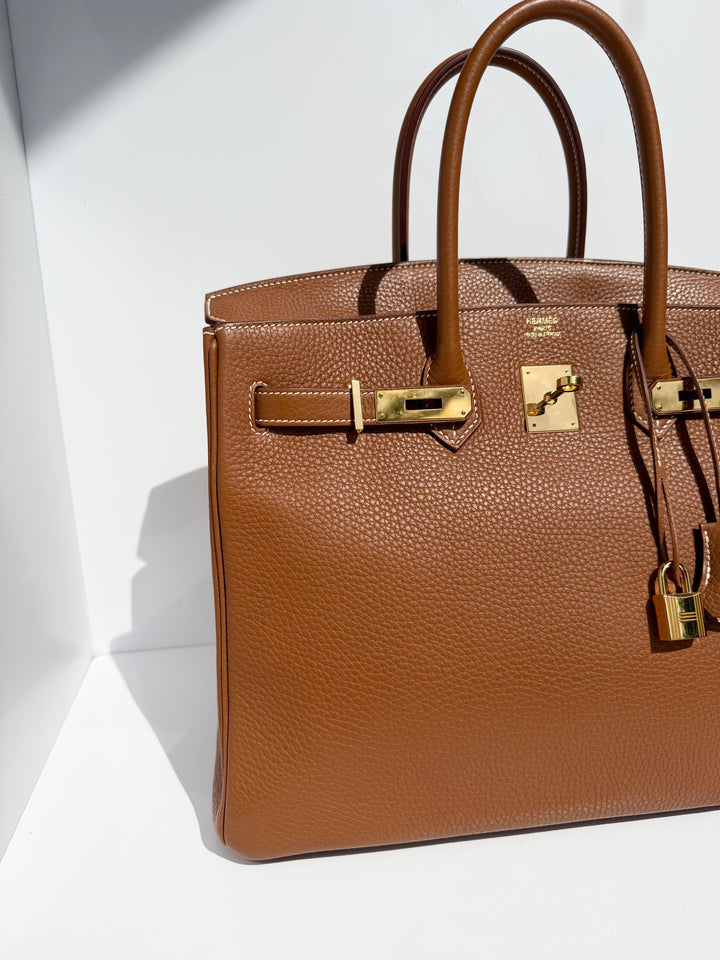 Hermès Birkin 35 Gold Gold Hardware 2015