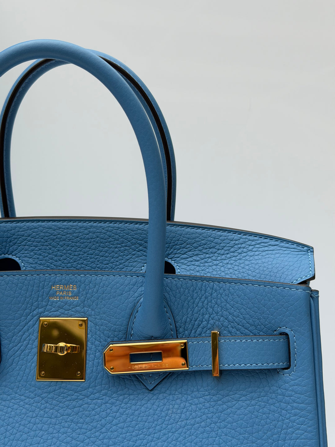 Hermes 2014 Bleu Paradis Clemence Taurillon Birkin 30