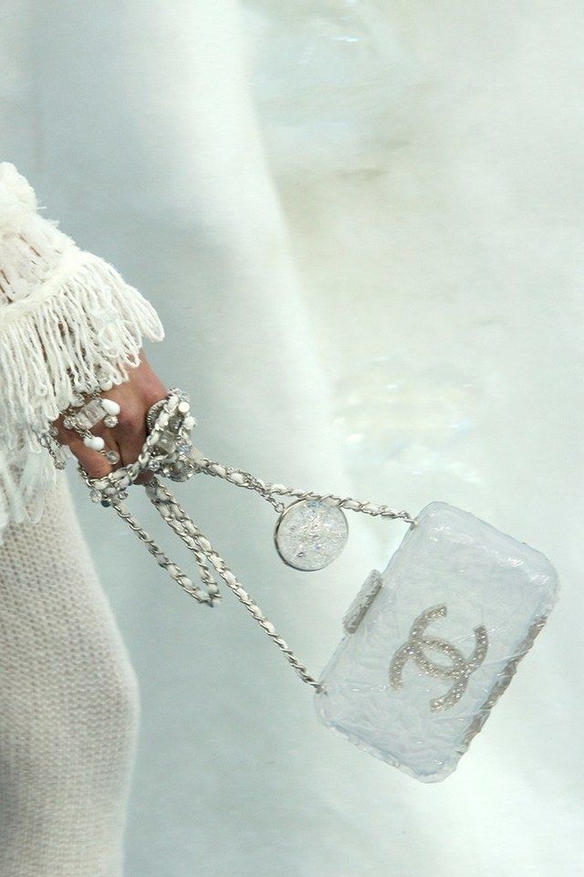 Chanel RARE Runway Acrylic Crystal CC Ice Cube Clutch