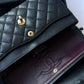 Chanel Small Black Caviar Classic Flap Bag + GHW